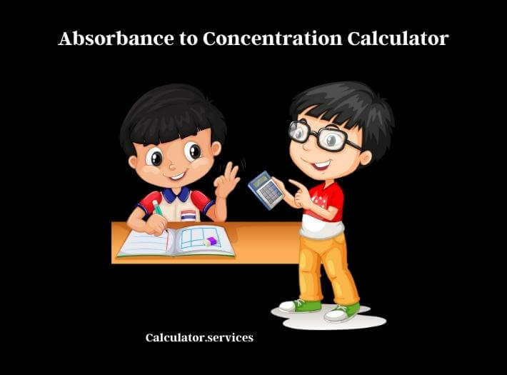absorbance to concentration calculator