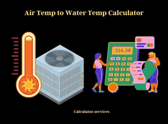 air temp to water temp calculator