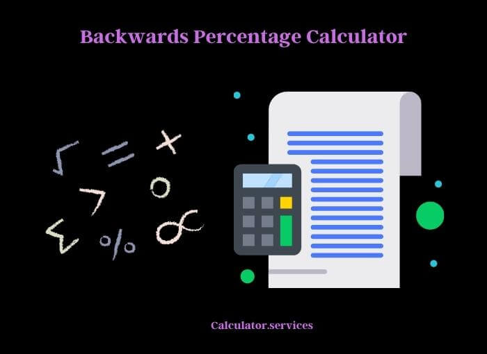 backwards percentage calculator