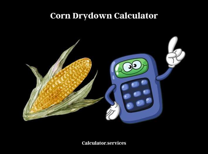 corn drydown calculator