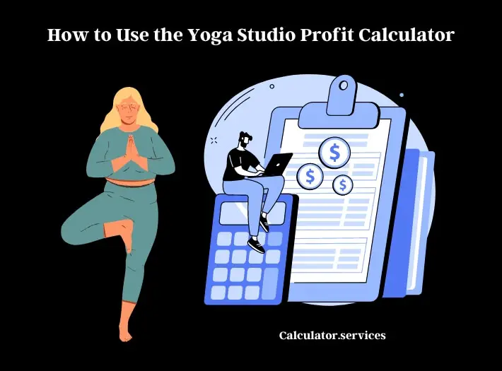 how to use the yoga studio profit calculator