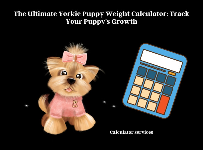 the ultimate yorkie puppy weight calculator track your puppy's growth