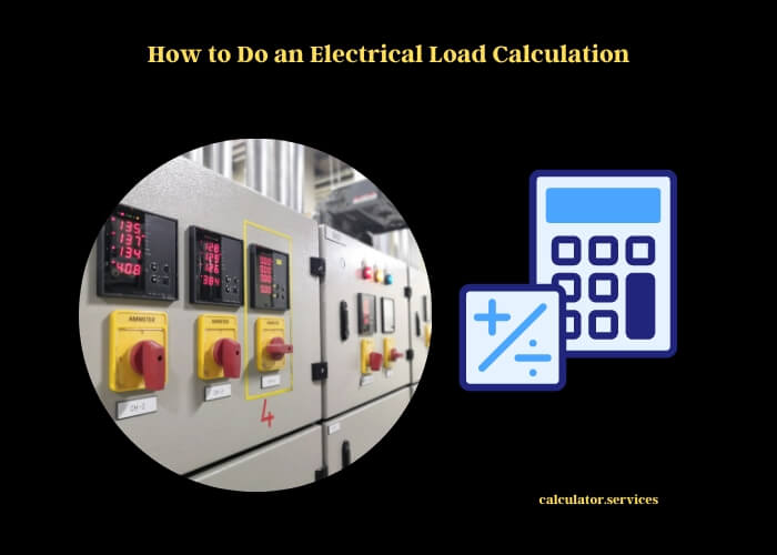 how to do an electrical load calculation