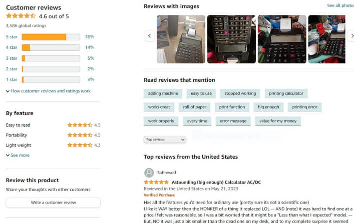 we investigate user reviews with precision