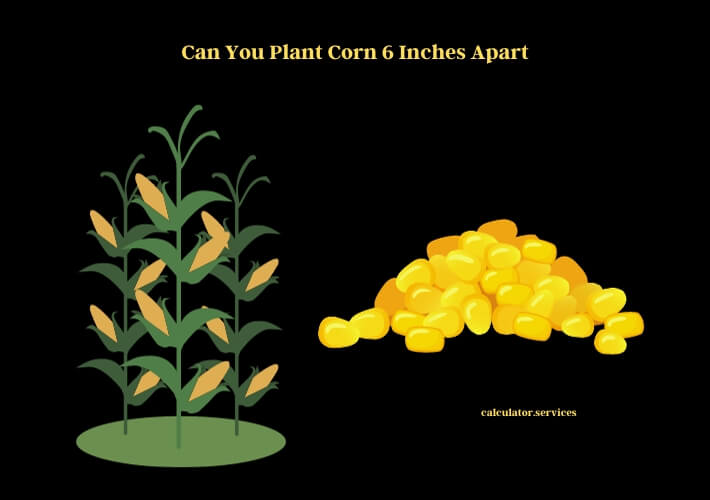 can you plant corn 6 inches apart