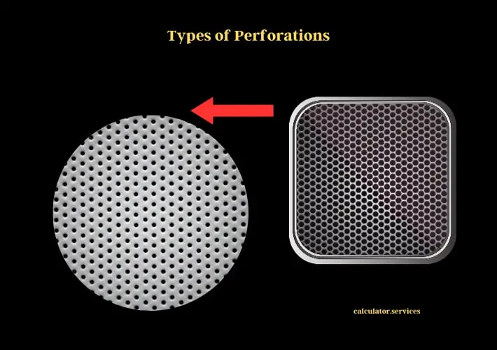 types of perforations