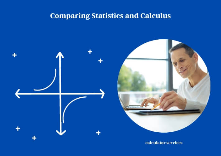 comparing statistics and calculus