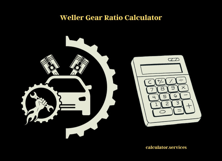 weller gear ratio calculator