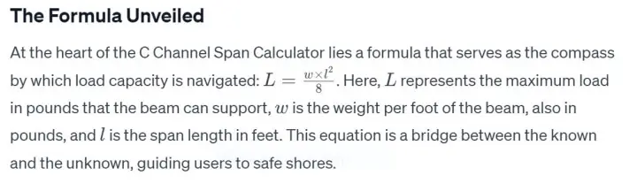 calculation formula explained