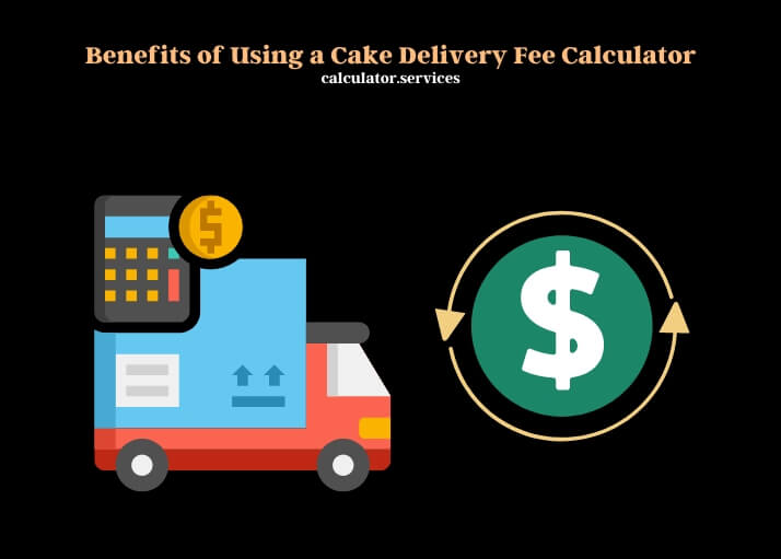 benefits of using a cake delivery fee calculator