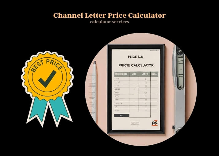 channel letter price calculator