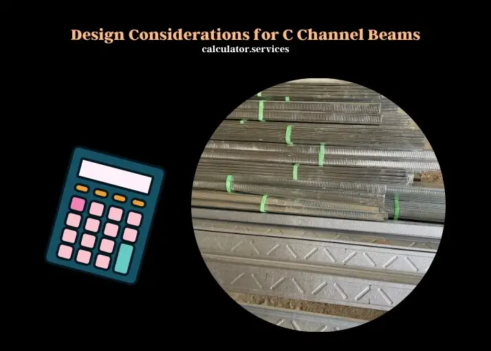 design considerations for c channel beams